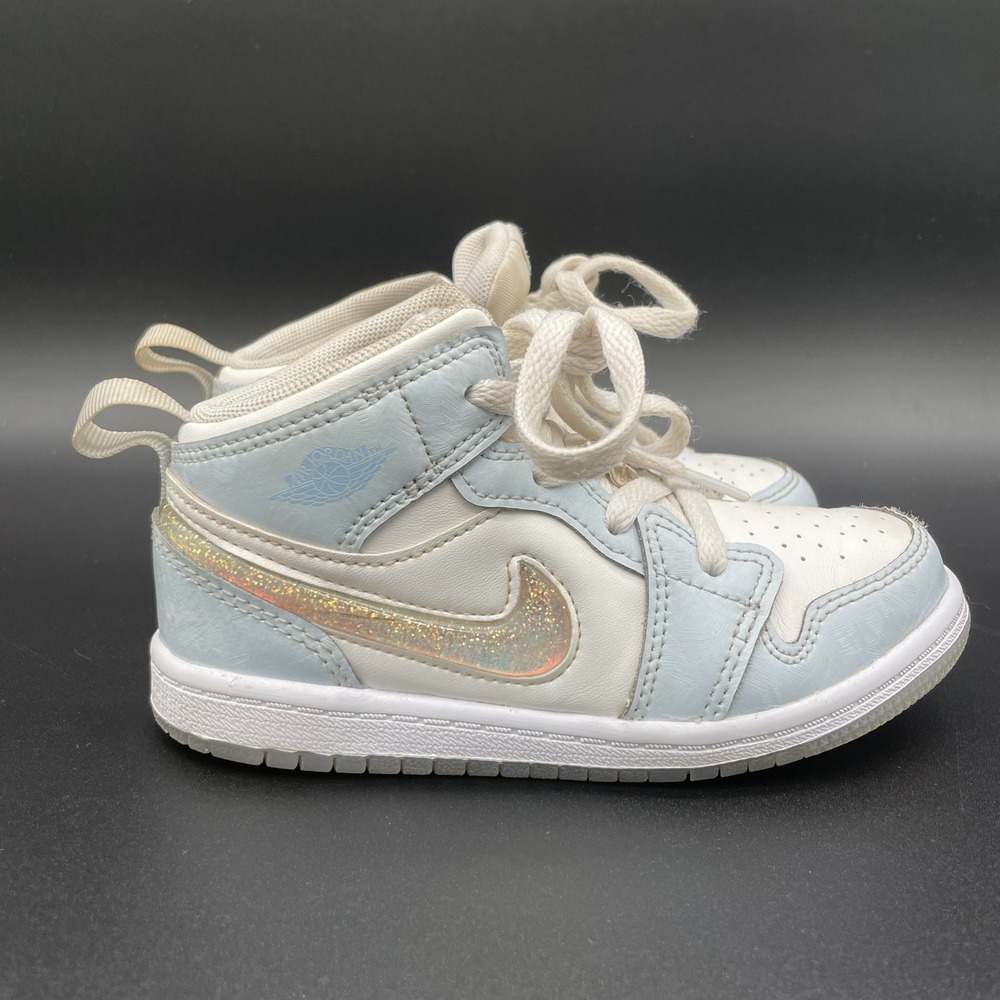 Toddler's Jordan 1 Mid SE Blue Tint/Ice Blue (FQ9116 400) 10 C